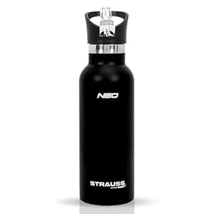 STRAUSS Stainless Steel Water Bottle | Leak Proof, BPA Free, Vacuum ...