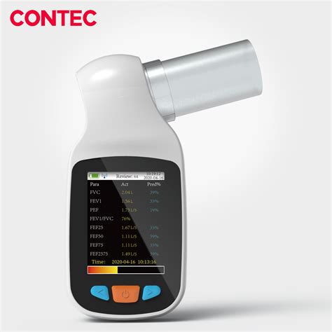 Portable Digital Spirometer – Handheld Lung Function & FVC Test Device ...