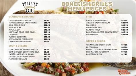 Bonefish Grill Menu Prices & Happy Hour Deals (2024)
