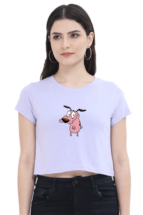 Women's Courage the Cowardly Dog Graphic Crop Top – OG SENSEI