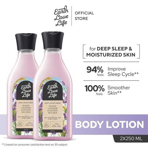 Jual [TWINPACK BODY LOTION] EARTH LOVE LIFE Spanish Lavender & Javanese ...