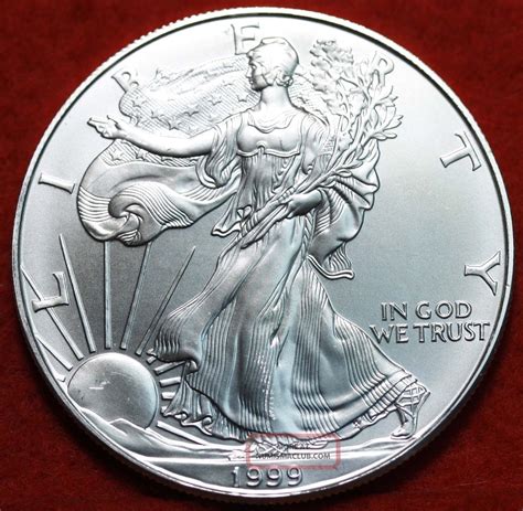 Uncirculated 1999 American Eagle Silver Dollar