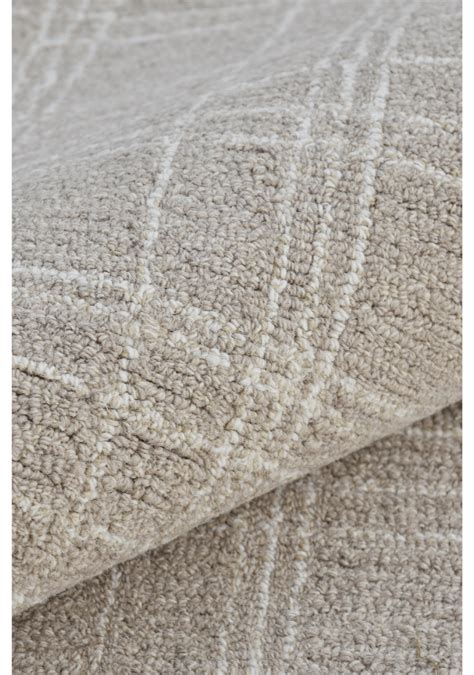 hand-tufted Wool rug - Timeless Elegance with Echo Grid