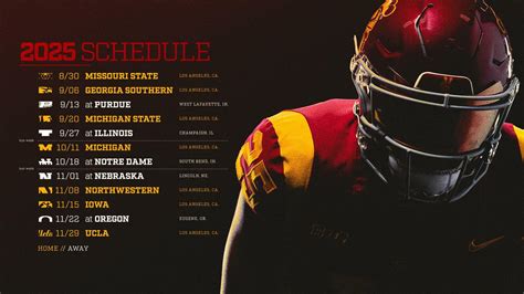 Big Ten Conference Reveals USC 2025 Football Schedule - USC Athletics