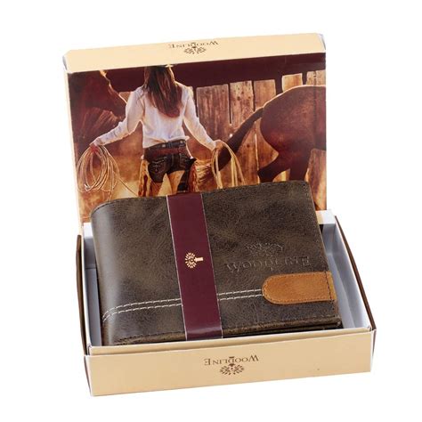 Buy Woodline Coffe Lupp Men's Leather Wallet (WL Coffe Lupp Flap LD) at ...