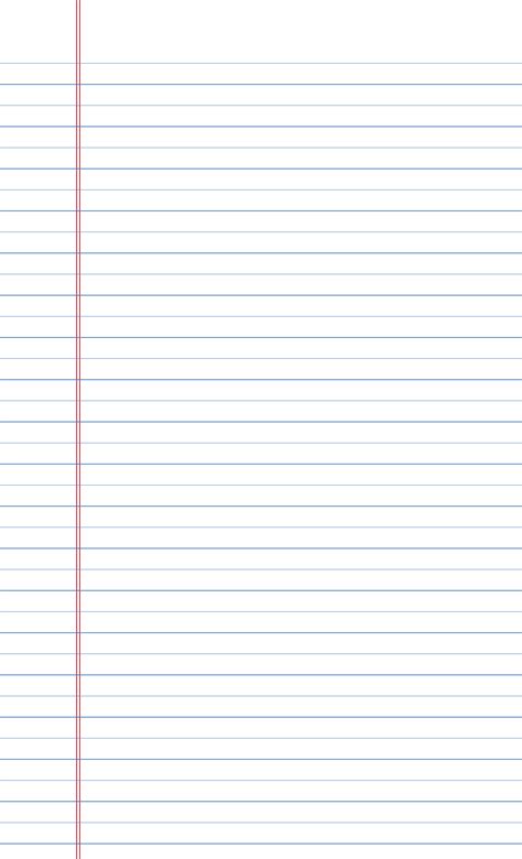 Wide-Ruled Lined Paper on Legal-Sized Paper in Portrait Orientation ...