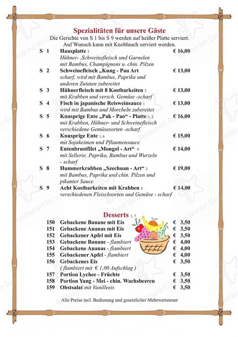 Speisekarte von Happy China restaurant, Eutin