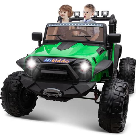Hikiddo JC555 24V Ride on Toy for Big Kids, 2 Seater Powered Ride on Truck with Remote - Walmart.com