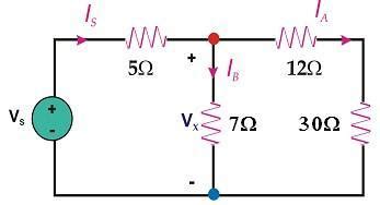 For the circuit network given below, the power absorbed by the 7Ω ...