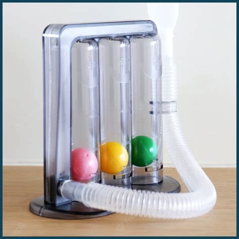 ABM Essentials RESPIROMETER 3 BALL LUNG EXERCISER RESPIRATORY EXERCISER ...