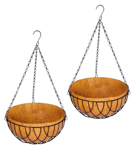 CATTAILS Coco Coir Metal Hanging Pot (8 Inch) | Coir Planter Basket ...