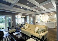 Ceiling Ideas Family Room by White Kitchen Coffered Ceiling In Family Room Living Ceiling Ideas Family Room