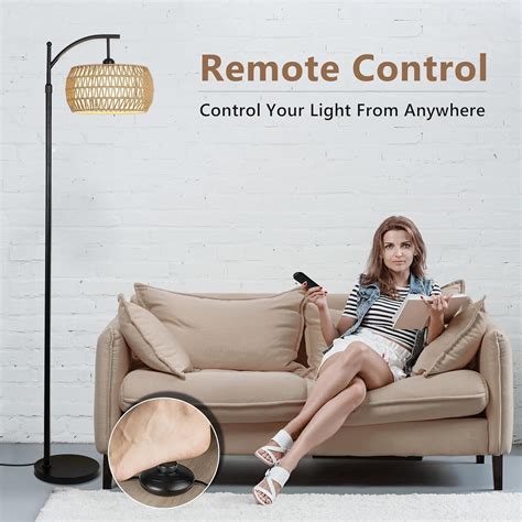 LED Floor Lamp with Remote & APP Control, Modern Arc Living Room Floor ...