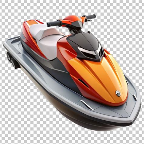 Jet speed boat on a transparent background | Premium AI-generated PSD