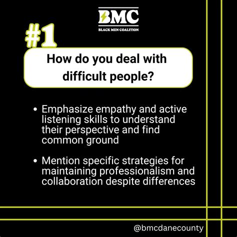 Job Tip #1: Dealing with Difficult People | Black Men Coalition of Dane ...
