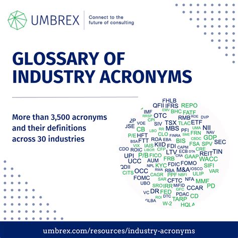 Glossary of Industry Acronyms | Umbrex