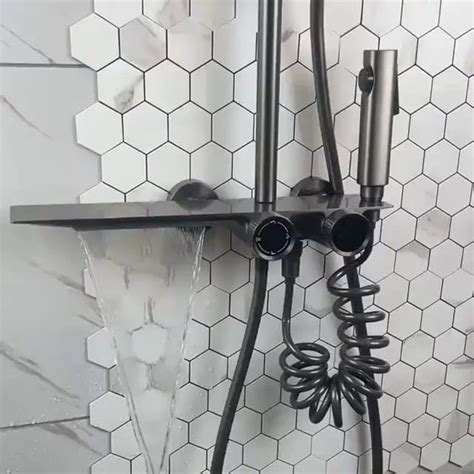 ZeeCry Thermostatic Shower Set Rainfall Modular Shower Panel/Hand show