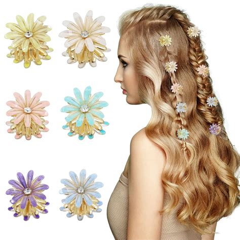 PALAY® Mini Hair Clips for Women Claw Hair Clips for Girls Decorative ...