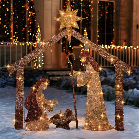 Snapklik.com : Christmas Nativity Scene Decorations, 6 FT Lighted ...