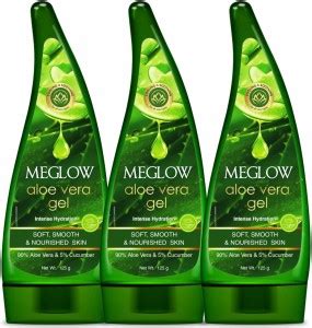 meglow Aloevera Gel For All Skin Types With Cucumber Extracts 125 g ...