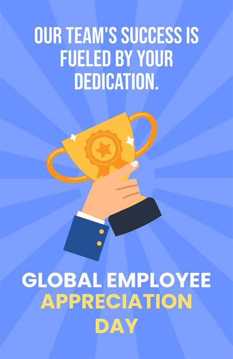 Free Global Employee Appreciation Day Poster Template to Edit Online