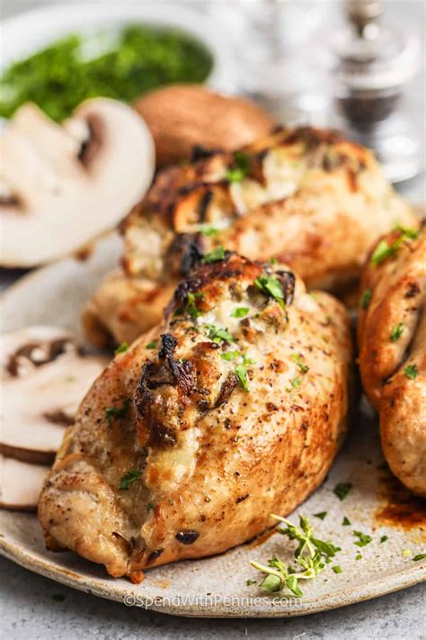 Roasted Chicken Breast With Mushrooms