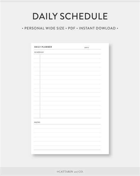 Simple Printable Daily Plan 的图像结果