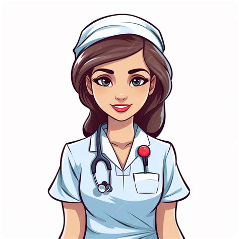 Premium Vector | Free vector nurse clipart painting isolated