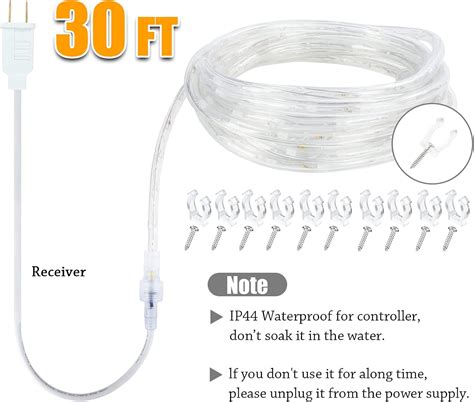 Buy Afirst LED Rope Lights Outdoor 30FT - Warm White Fairy Lights ...