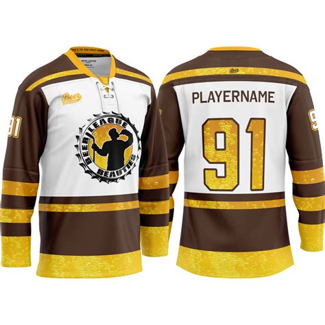Beer League Beauties Sublimated Hockey Jersey - Beer League Sports