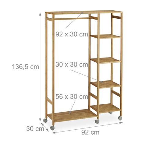 Rolling Bamboo Coat Stand Buy Now