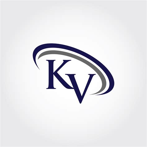 Monogram KV Logo design By Vectorseller | TheHungryJPEG