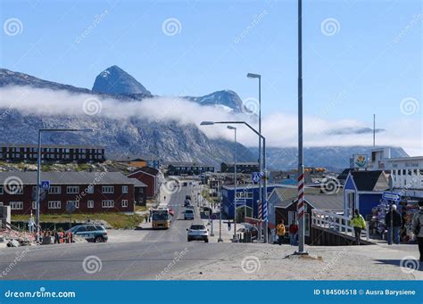 Nuuk is the Capital and Largest City of Greenland Editorial Stock Photo - Image of view, high ...