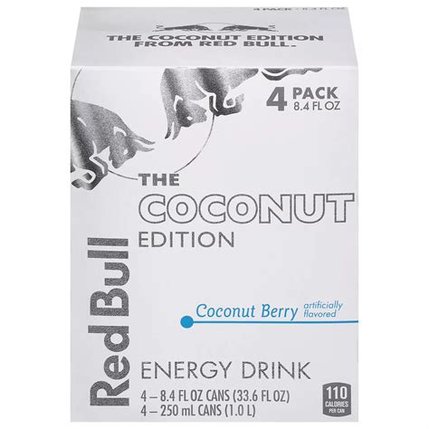 Red Bull Coconut Edition Coconut Berry Energy Drink 4 pk Cans - Shop ...