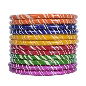 Buy Snehlata Creations Traditional Rajasthani Lahariya Lac Bangle Set ...