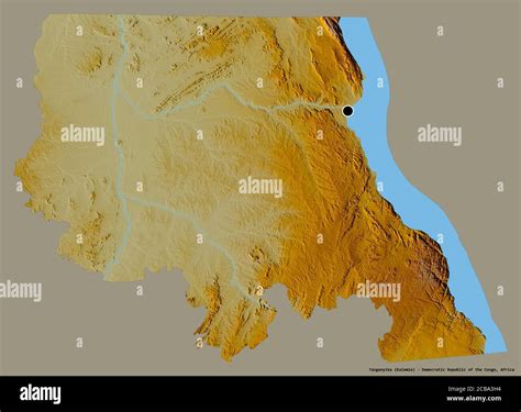 Shape of Tanganyika, province of Democratic Republic of the Congo, with ...