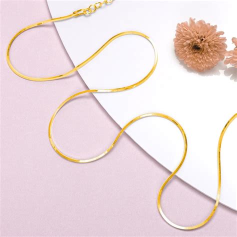 Serpentine Elegance Gold-Plated 925 Sterling Silver Snake Chain – Zavya