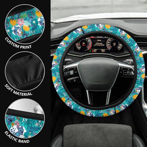 Stitch Steering Wheel Cover | Stitch And Angel Wheel Cover Designed ...