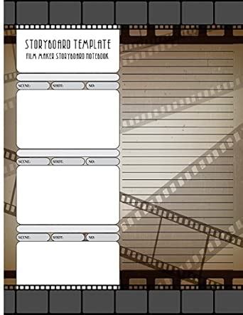 Storyboard Template Film Maker Storyboard Notebook: Film Makers ...