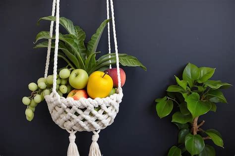 Image result for Macrame Tier Fruit Basket Tutorial