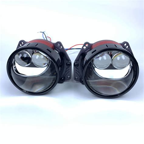 Hi/Lo Beam 3inch Universal Car Bi Lens LED Projector Headlight with ...