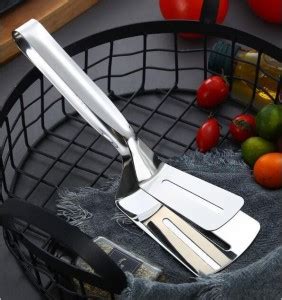 KitchenFest ® Kitchen Tong Spatula 10 Inch Stainless Steel Food ...