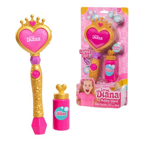 Buy Love, Diana Light-Up Bubble Wand and 3.4 Ounce Refill, Outdoor ...