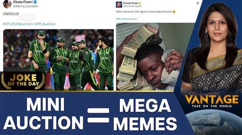 Cameron Green's Record IPL Bid Triggers Meme Fest | Vantage with Palki ...