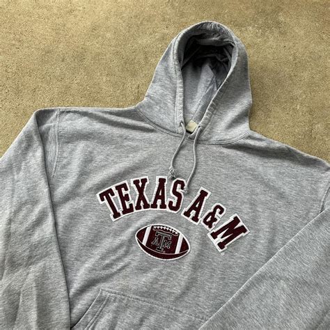 Vintage Texas A&M Hoodie Tagged 2X Pit to pit 27 -... - Depop