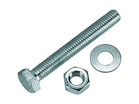 ARBAN INDUSTRIES NUT BOLT WASHER, (5/16 x 4Inch, 100mm length) Hex Head ...