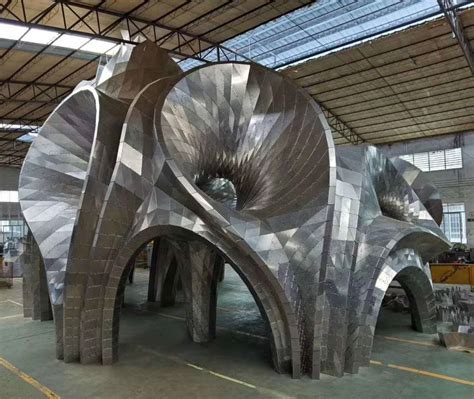 不锈钢雕塑加工厂制作企事业单位雕塑定制 - 谷瀑环保