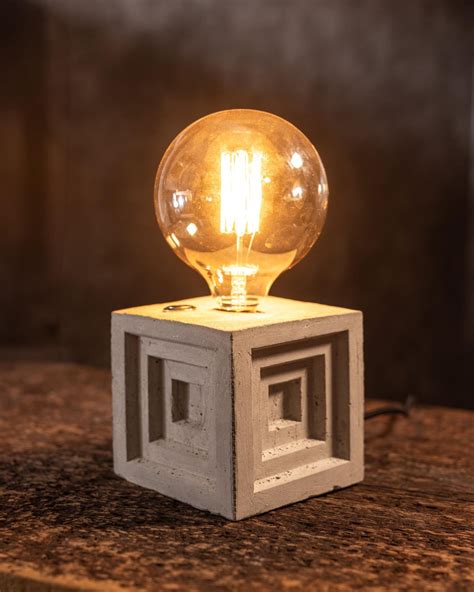 Image result for Concrete Table Lamp