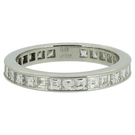 Tiffany and Co. Princess Cut Diamond Full Eternity Ring Size I (48) For ...