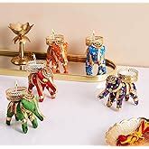 JH Gallery Handcrafted Recycled Material Elephant Tealight Candle ...
